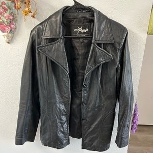 Vintage faux Leather blazer